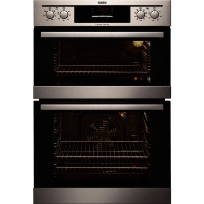 AEG DE401301DM  Built-in Double Fan Oven in Stainless Steel